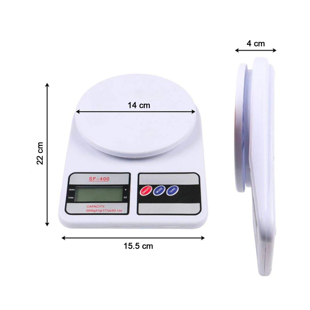 ⚖️ SF-400 Digital Kitchen Scale — 10kg Capacity | Precise & Accurate Food Weighing Scale