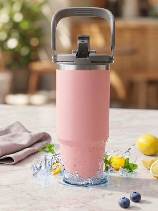 HydroSip Premium Insulated Travel Tumbler – Pink | 900ml